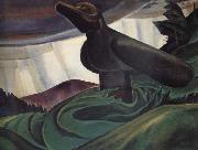 Emily Carr Big Raven oil painting on canvas